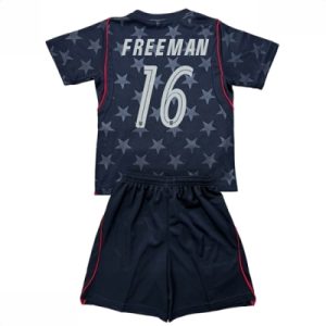 Forente stater Alex Freeman #16 Bortedraktsett Barn VM 2026 fotballtrøyer med shorts