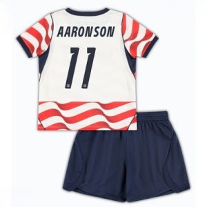 Forente stater Brenden Aaronson #11 Hjemmedraktsett Barn VM 2026 Fotballdrakter med Bukse