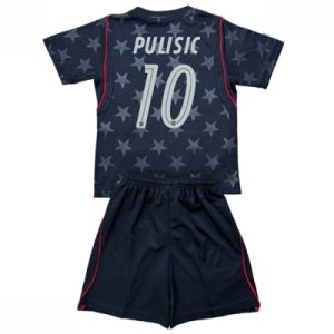 Forente stater Christian Pulisic #10 Bortedraktsett Barn VM 2026 Fotballdrakter med Bukse