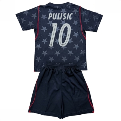 Forente stater Christian Pulisic #10 Bortedraktsett Barn VM 2026 Fotballdrakter med Bukse