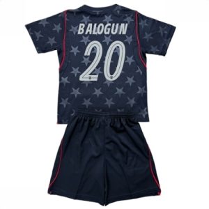 Forente stater Folarin Balogun #20 Bortedraktsett Barn VM 2026 Fotballdrakter med Bukse