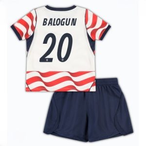 Forente stater Folarin Balogun #20 Hjemmedraktsett Barn VM 2026 Fotballdrakter med Bukse