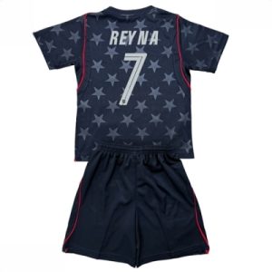 Forente stater Giovanni Reyna #7 Bortedraktsett Barn VM 2026 Fotballdrakter med Bukse