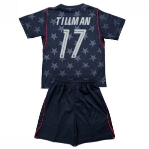Forente stater Malik Tillman #17 Bortedraktsett Barn VM 2026 fotballtrøyer med shorts