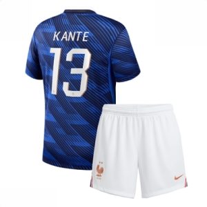 Frankrike Kante #13 Hjemmedraktsett Barn VM 2026 fotballsett
