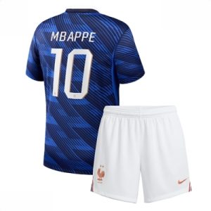 Frankrike Kylian Mbappe #10 Hjemmedraktsett Barn VM 2026 drakt med shorts