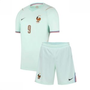 Frankrike Marcus Thuram #9 Bortedraktsett Barn VM 2026 drakt med shorts