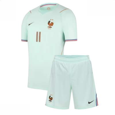 Frankrike Michael Olise #11 Bortedraktsett Barn VM 2026 drakt med shorts
