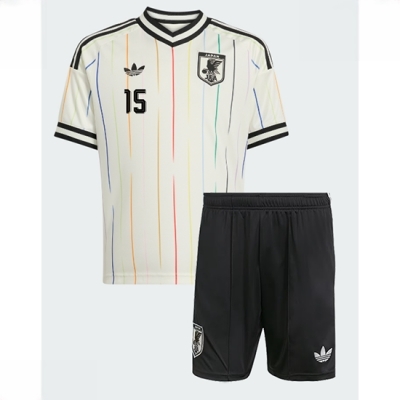 Japan Daichi Kamada #15 Bortedraktsett Barn VM 2026 Fotballdrakter med shorts