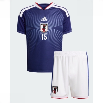 Japan Daichi Kamada #15 Hjemmedraktsett Barn VM 2026 Fotballdrakter med shorts
