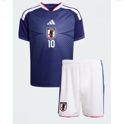 Japan Ritsu Doan #10 Hjemmedraktsett Barn VM 2026 Fotballdrakter med shorts