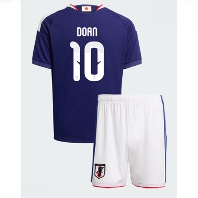 Japan Ritsu Doan #10 Hjemmedraktsett Barn VM 2026 Fotballdrakter med shorts