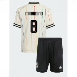 Japan Takumi Minamino #8 Bortedraktsett Barn VM 2026 Fotballdrakter med shorts