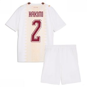 Marokko Achraf Hakimi #2 Bortedraktsett Barn VM 2026 fotballsett Fotballdrakt