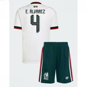 Mexico Edson Alvarez #4 Bortedraktsett Barn VM 2026 fotballtrøye med shorts