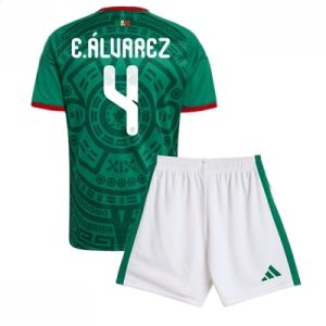 Mexico Edson Alvarez #4 Hjemmedraktsett Barn VM 2026 fotballtrøye med shorts