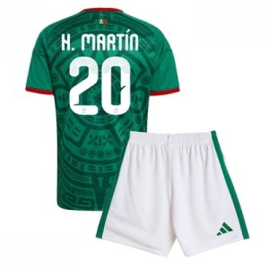 Mexico Henry Martin #20 Hjemmedraktsett Barn VM 2026 fotballtrøye med shorts