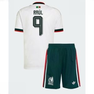 Mexico Raul Jimenez #9 Bortedraktsett Barn VM 2026 fotballtrøye med shorts