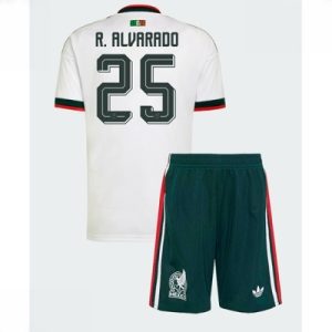 Mexico Roberto Alvarado #25 Bortedraktsett Barn VM 2026 fotballtrøye med shorts