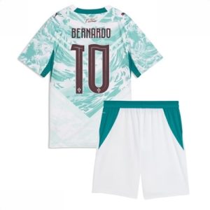 Portugal Bernardo Silva #10 Bortedrakt Fotballdrakter Barn VM 2026 Fotballdrakter med shorts