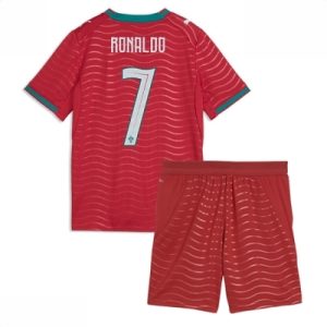 Portugal Cristiano Ronaldo #7 Hjemmedrakt Fotballdrakter Barn VM 2026 Fotballdrakter med shorts