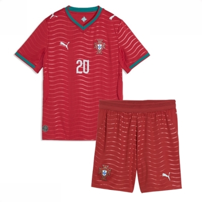 Portugal Joao Cancelo #20 Hjemmedrakt Fotballdrakter Barn VM 2026 Fotballdrakter med shorts
