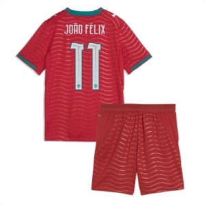 Portugal Joao Felix #11 Hjemmedrakt Fotballdrakter Barn VM 2026 Fotballdrakter med shorts