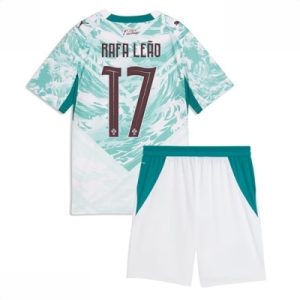 Portugal Rafael Leao #17 Bortedrakt Fotballdrakter Barn VM 2026 Fotballdrakter med shorts