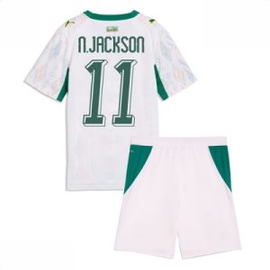 Kjøp Senegal Nicolas Jackson #11 Hjemmedraktsett Barn VM 2026 Fotballdrakter Korte bukser