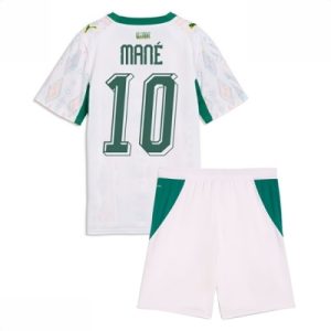 Kjøp Senegal Sadio Mane #10 Hjemmedraktsett Barn VM 2026 Fotballdrakter Korte bukser
