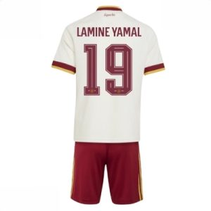Spania Lamine Yamal #19 Bortedraktsett Barn VM 2026 fotballdrakt sett