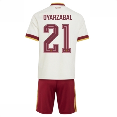 Spania Mikel Oyarzabal #21 Bortedraktsett Barn VM 2026 fotballdrakt sett