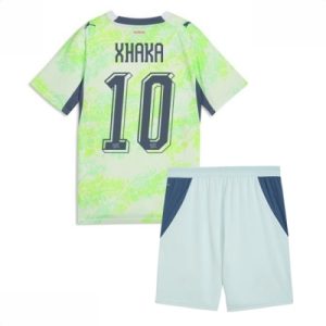 Sveits Granit Xhaka #10 Bortedraktsett Barn VM 2026 Landslagsdrakt DraktSett