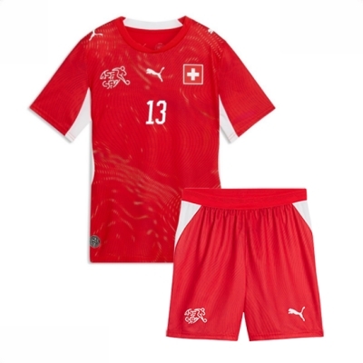 Sveits Ricardo Rodriguez #13 Hjemmedraktsett Barn VM 2026 Landslagsdrakt DraktSett