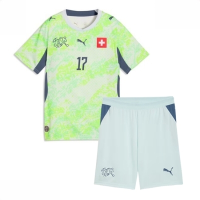 Sveits Ruben Vargas #17 Bortedraktsett Barn VM 2026 Landslagsdrakt DraktSett