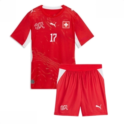 Sveits Ruben Vargas #17 Hjemmedraktsett Barn VM 2026 Landslagsdrakt DraktSett