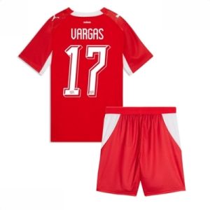 Sveits Ruben Vargas #17 Hjemmedraktsett Barn VM 2026 Landslagsdrakt DraktSett
