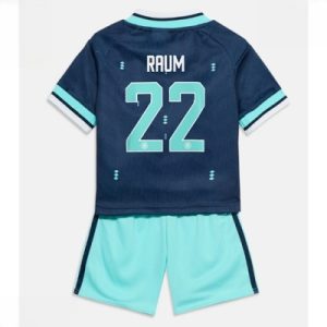 Tyskland David Raum #22 Bortedraktsett Barn VM 2026 fotballtrøye med shorts