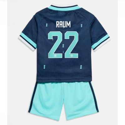 Tyskland David Raum #22 Bortedraktsett Barn VM 2026 fotballtrøye med shorts