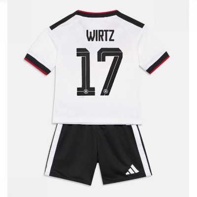 Tyskland Florian Wirtz #17 Hjemmedraktsett Barn VM 2026 fotballtrøye med shorts