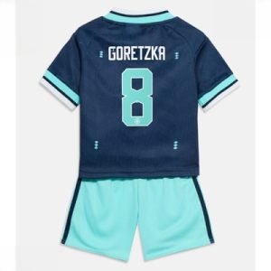 Tyskland Leon Goretzka #8 Bortedraktsett Barn VM 2026 fotballtrøye med shorts