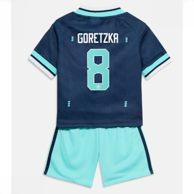 Tyskland Leon Goretzka #8 Bortedraktsett Barn VM 2026 fotballtrøye med shorts