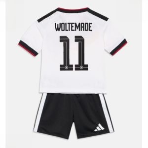 Tyskland Nick Woltemade #11 Hjemmedraktsett Barn VM 2026 fotballtrøye med shorts