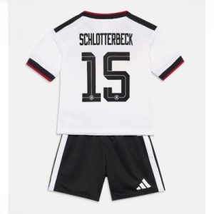 Tyskland Nico Schlotterbeck #15 Hjemmedraktsett Barn VM 2026 fotballtrøye med shorts