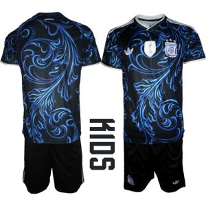 Argentina VM 2026 Drakt Barn Bortedrakt Draktsett med Shorts