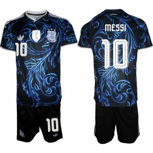 Argentina VM 2026 fotballdrakt Lionel Messi #10 Bortedraktsett blå