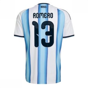 Herre Argentina fotballdrakt 2026 VM – hjemmedrakt med trykk Cristian Romero #13