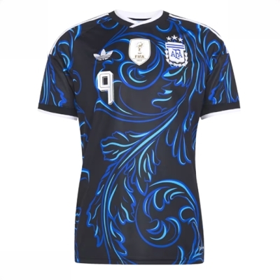 Kjøp Argentina Fotballdrakt Herre Julian Alvarez #9 Bortedrakt VM 2026 Kortermet