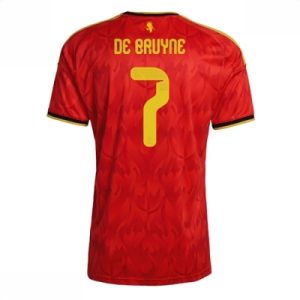 Billige Belgia VM 2026 Kevin De Bruyne #7 Hjemmedrakt Kortermet herre drakt