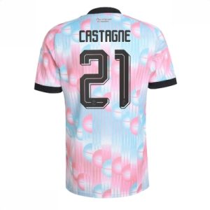 Kjøp Belgia Landslagsdrakt VM 2026 Timothy Castagne #21 Bortedrakt